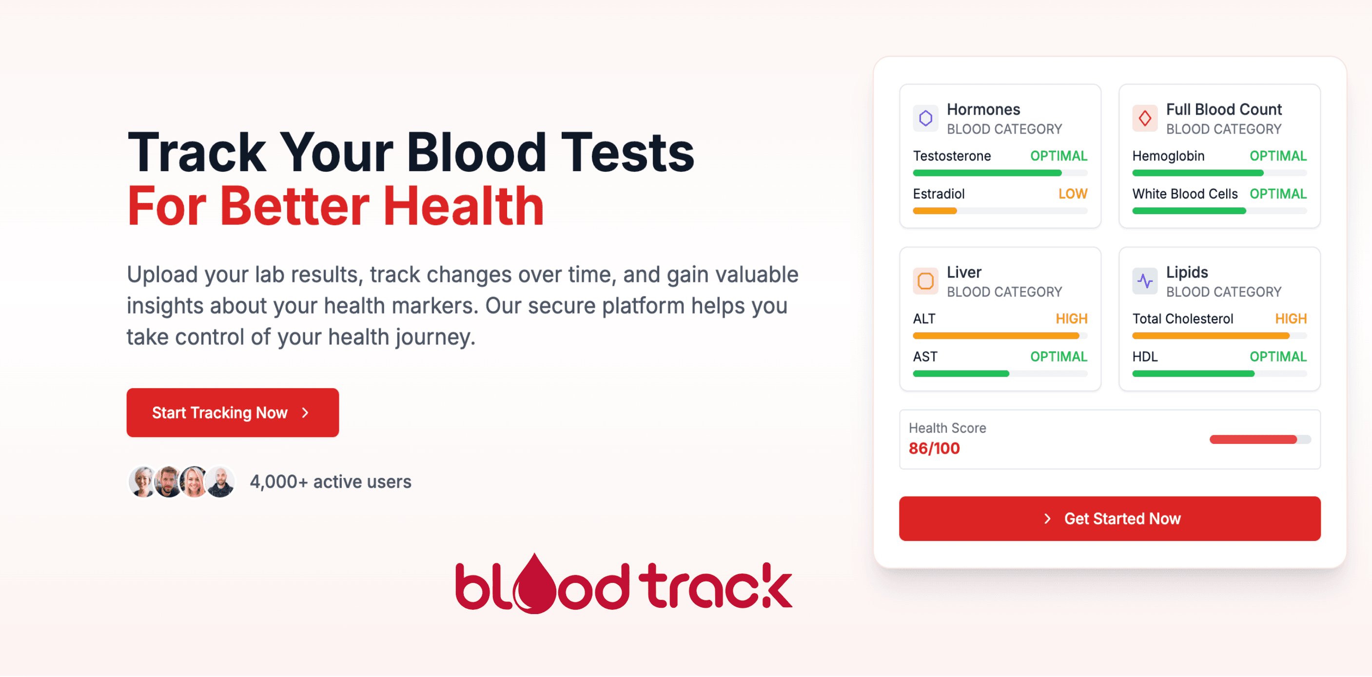 BloodTrack screenshot 1