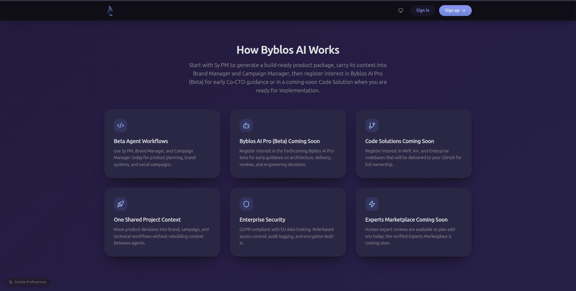 Byblos AI screenshot 2