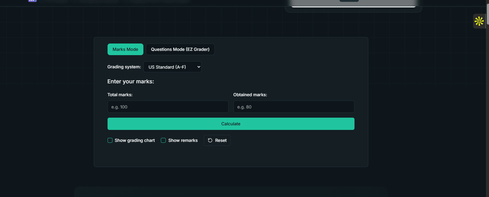 Easy Grade Calculator (EZ Grader) screenshot 1