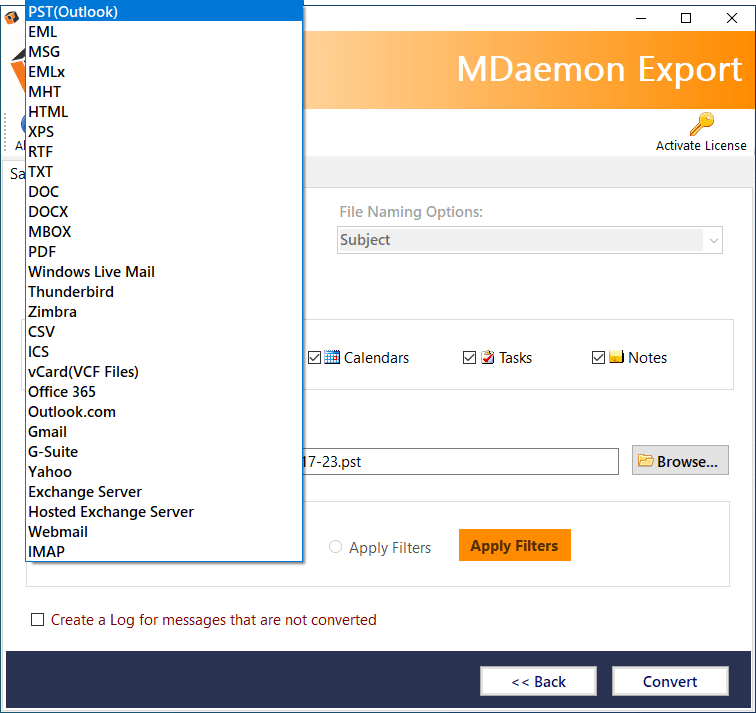 CubexSoft MDaemon Converter screenshot 1