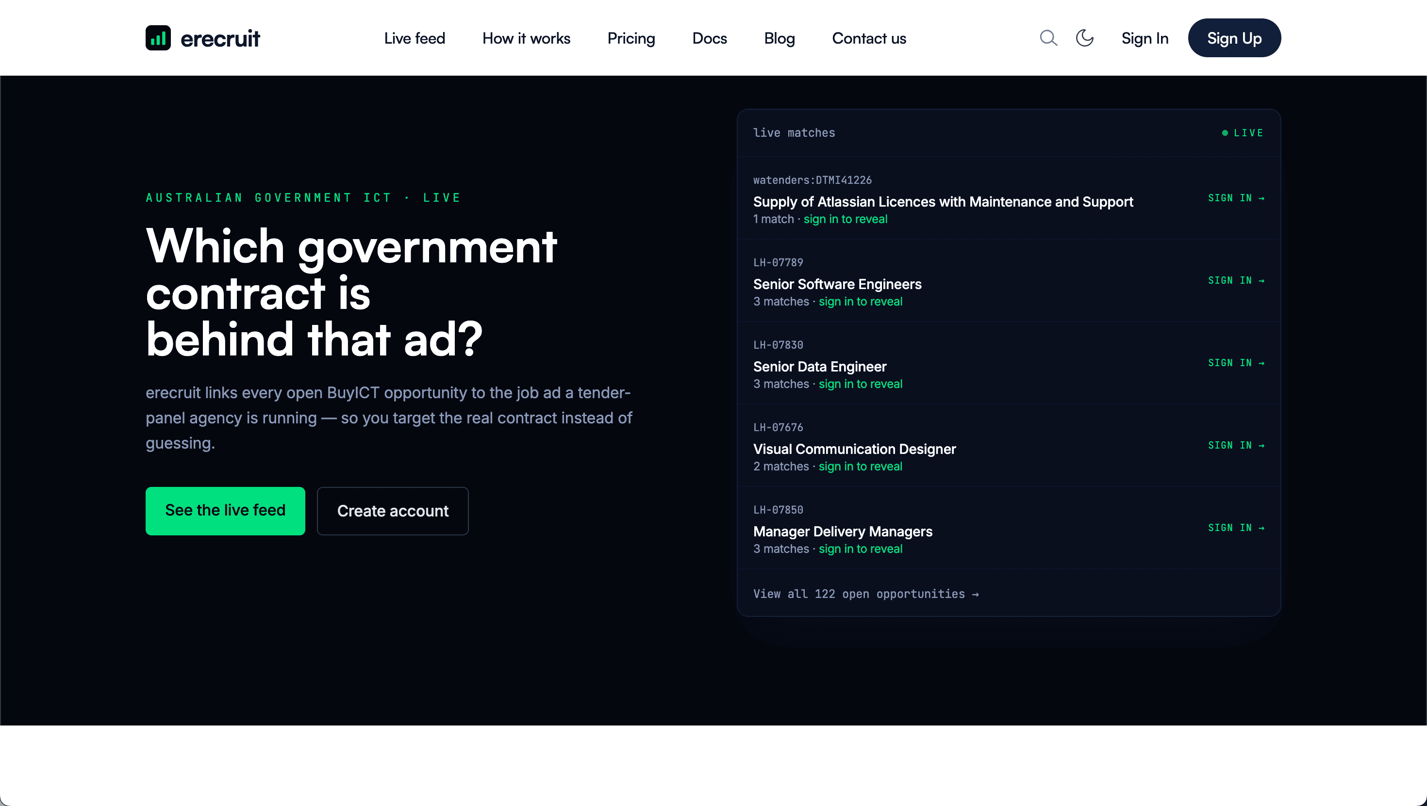 erecruit screenshot 1
