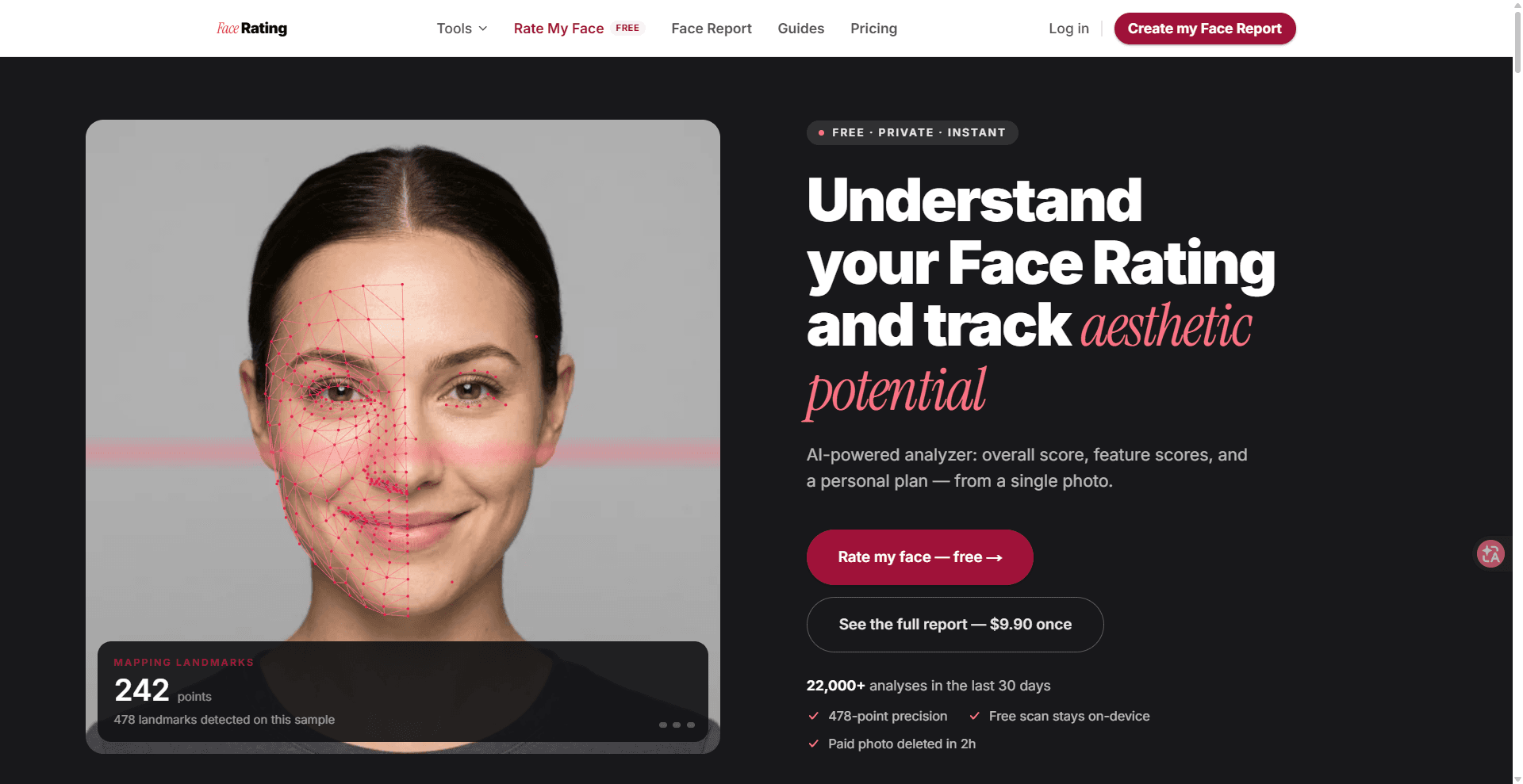 face rating screenshot 1