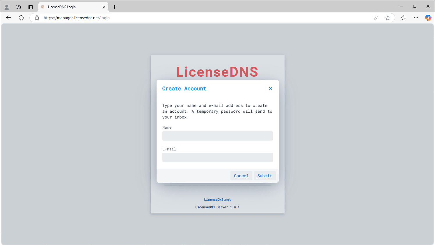 LicenseDNS screenshot 3