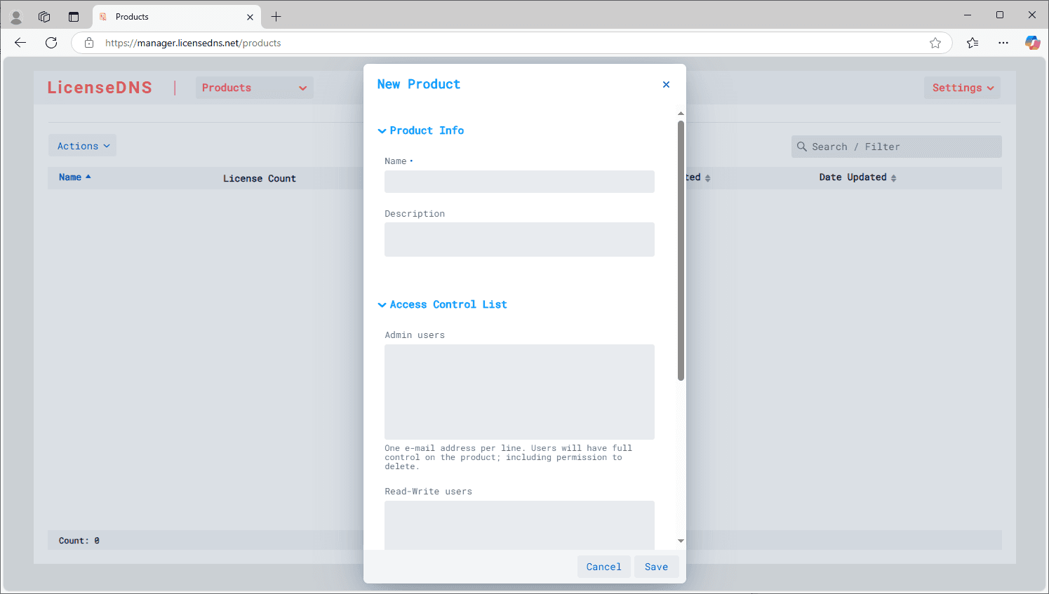 LicenseDNS screenshot 4