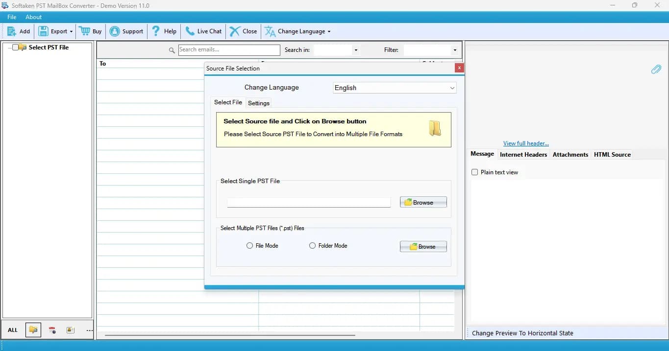 Softaken PST to HTML Converter screenshot 2