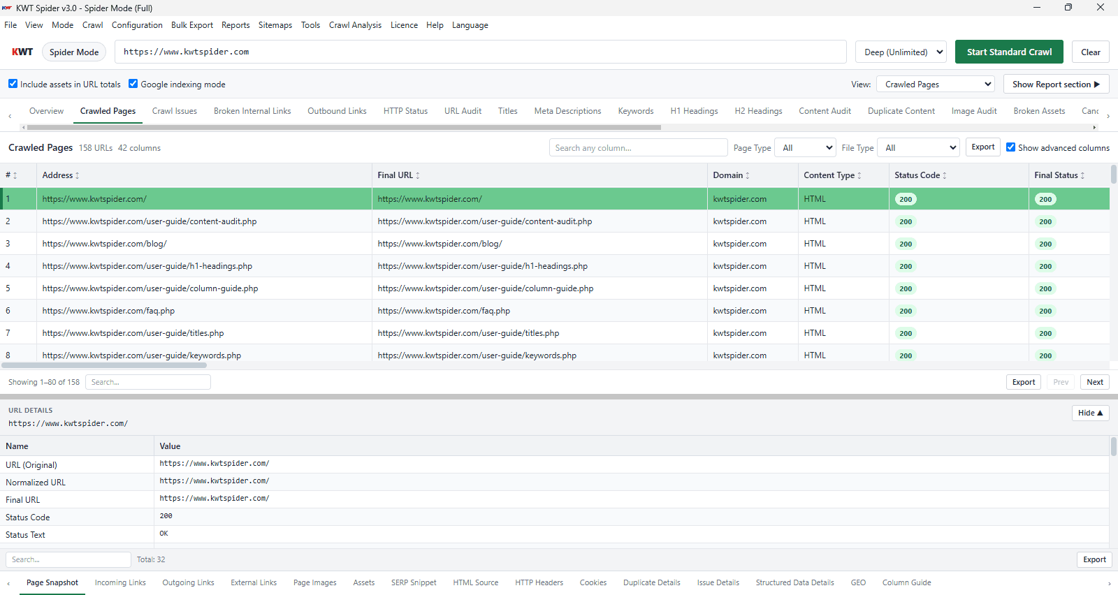 KWT Spider screenshot 2