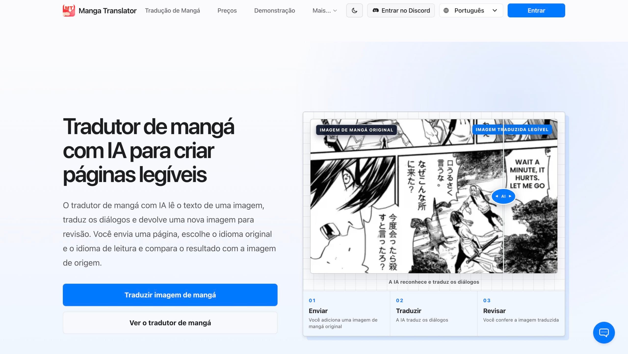 tradutor de mangá com IA screenshot 1