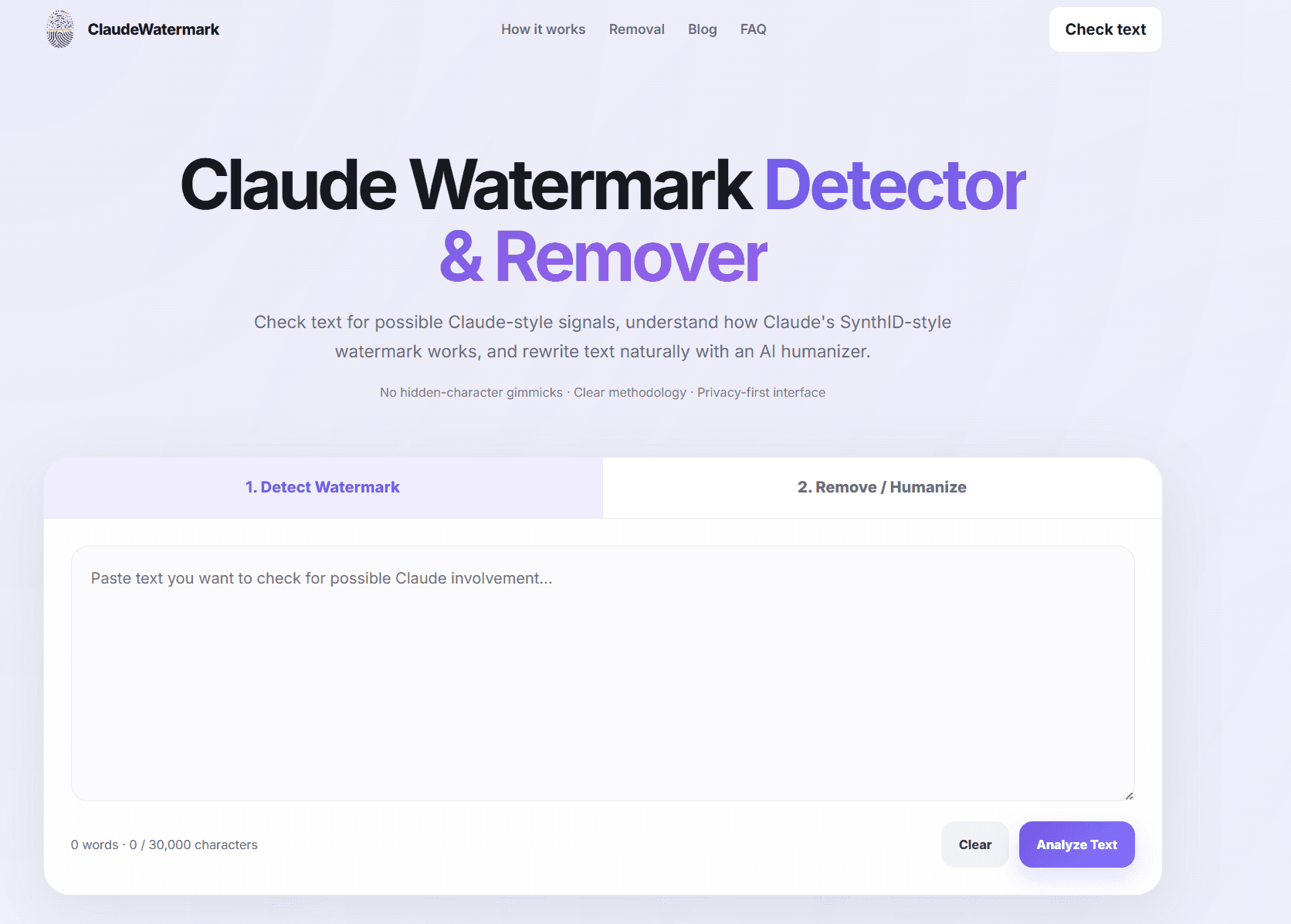 Claude Watermark Detector & Remover screenshot 1