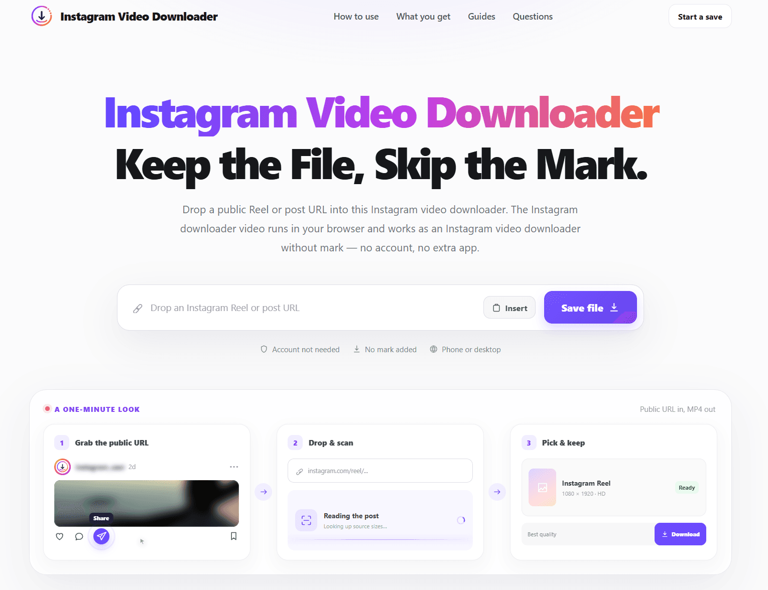 Instagram Video Downloader screenshot 1