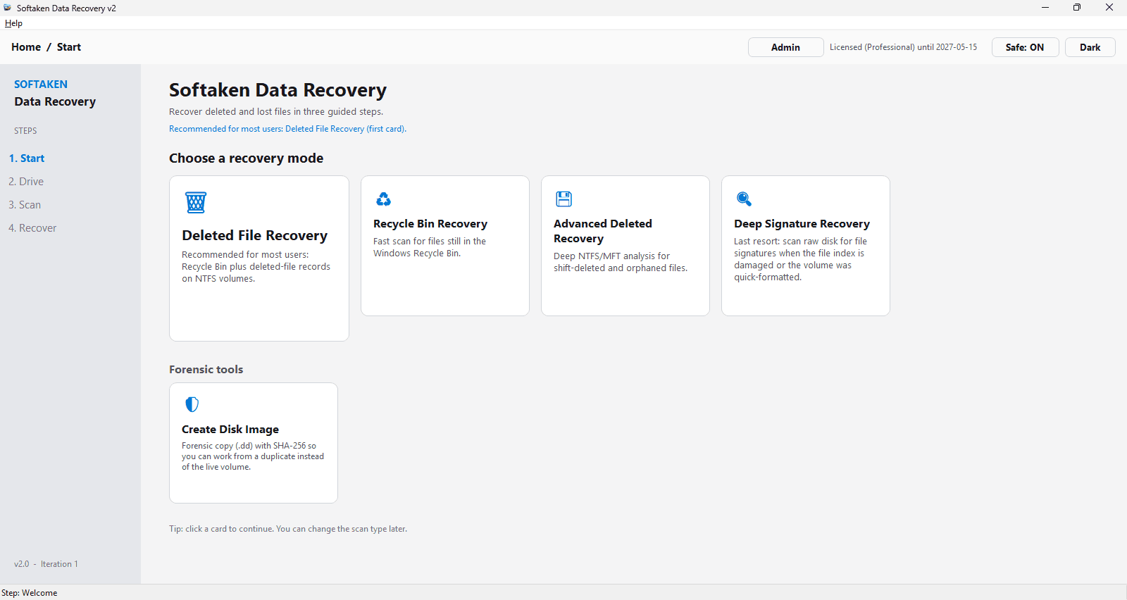 Softaken Data Recovery Software screenshot 1
