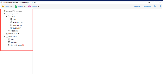 PCDOTS Thunderbird Converter screenshot 1