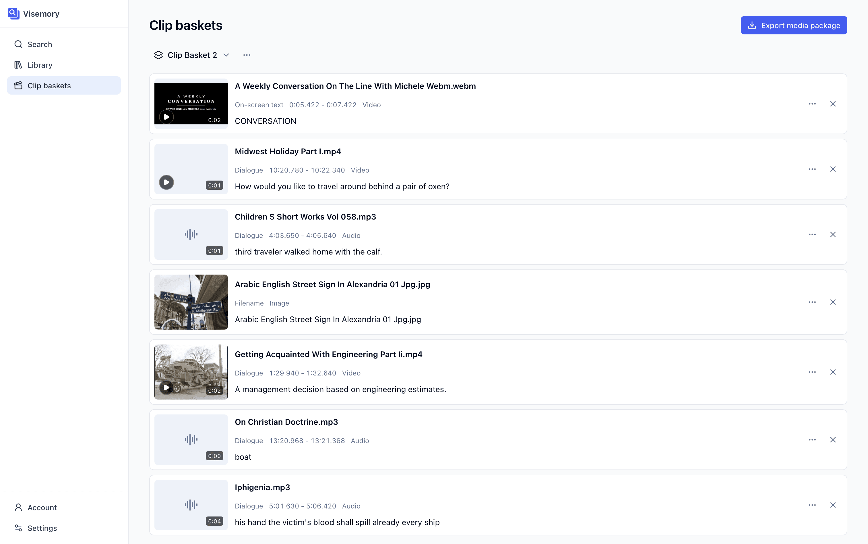 Visemory screenshot 3