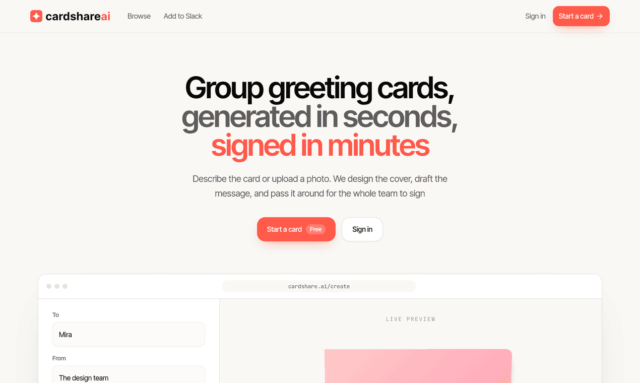 CardShare.ai screenshot 1