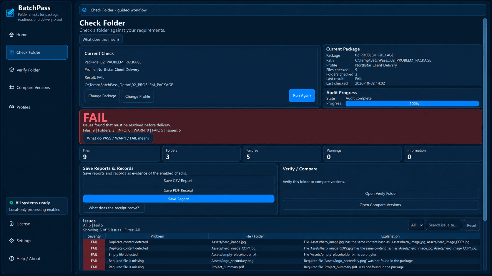 BatchPass screenshot 2