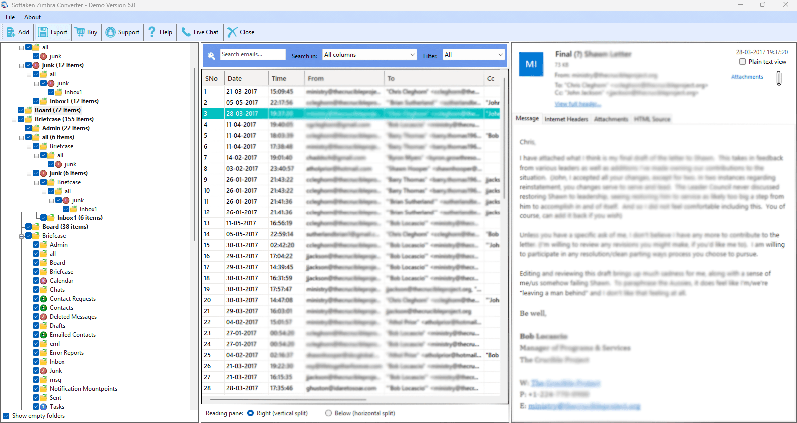 Softaken TGZ to PST Converter screenshot 4