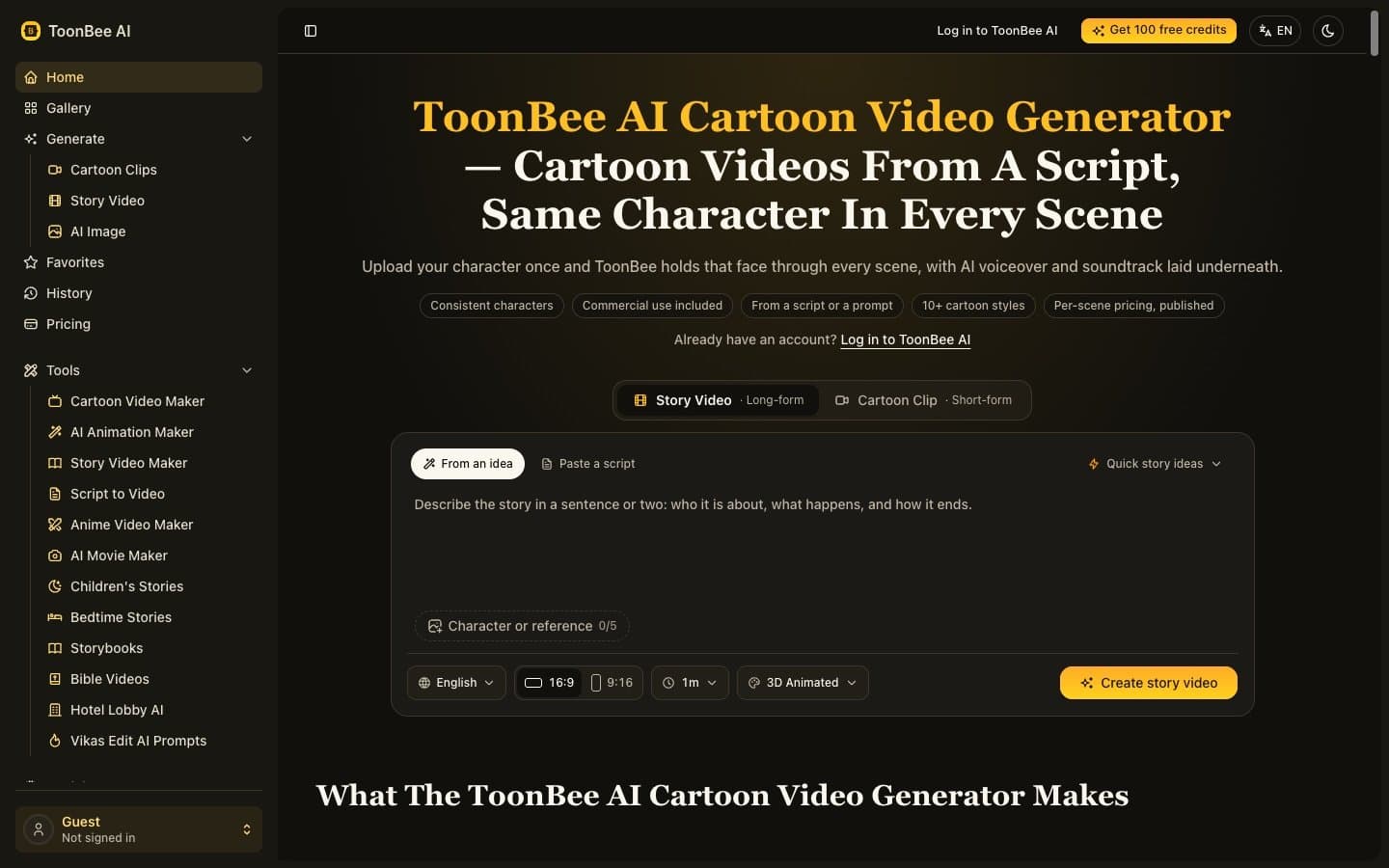 ToonBee AI screenshot 1
