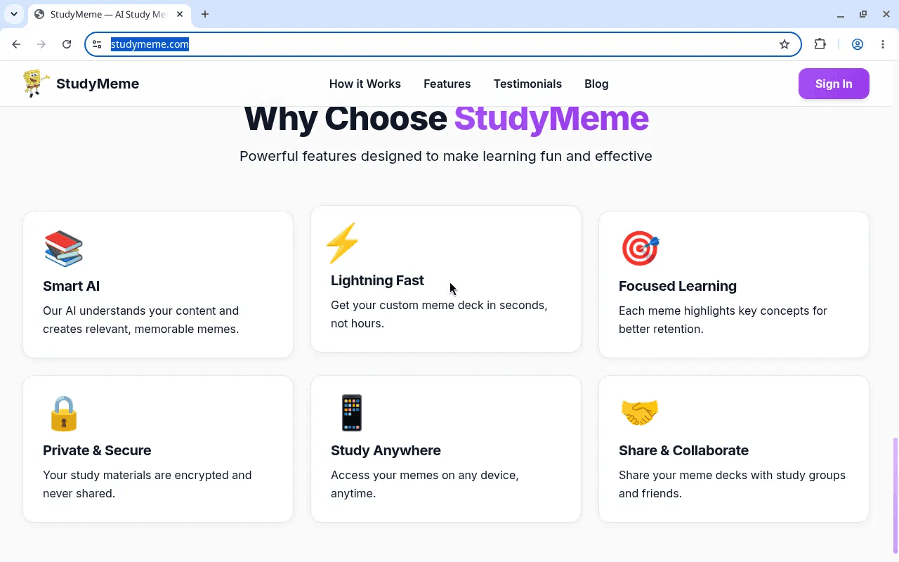 StudyMeme screenshot 2