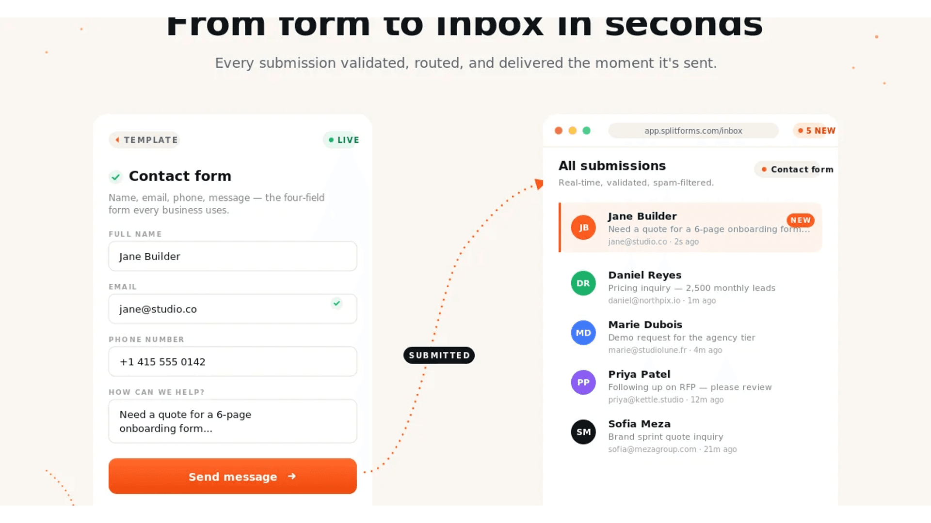 Split Forms screenshot 1
