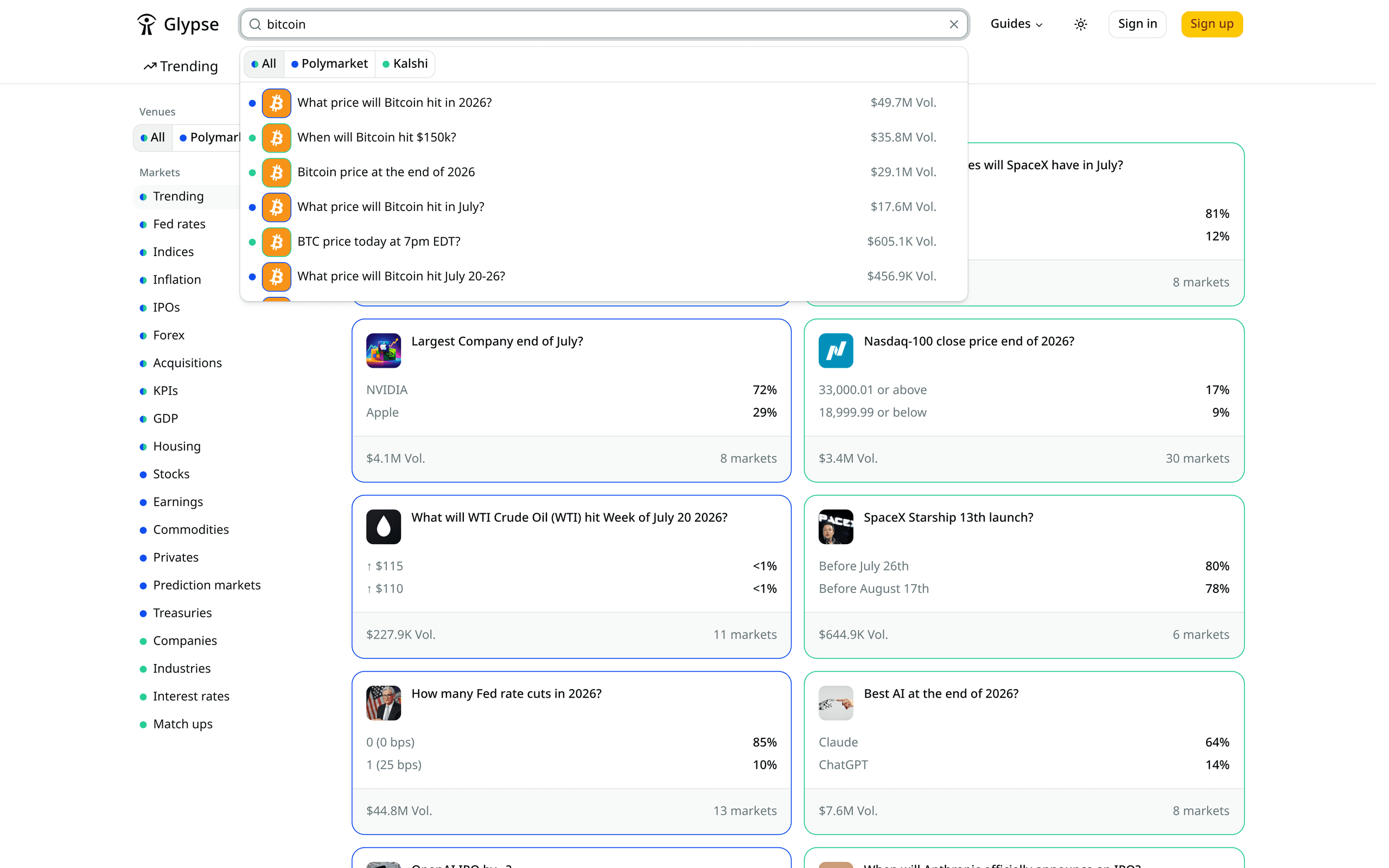 Glypse screenshot 1