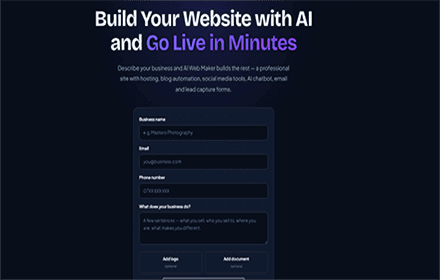 AI Web Maker screenshot 1