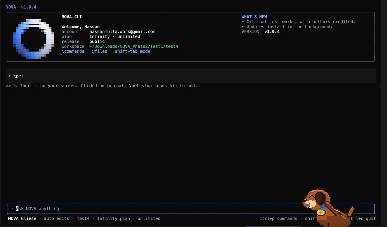 NOVA screenshot 1