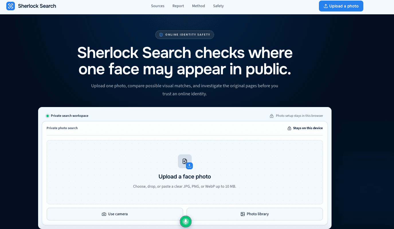 SherlockSearch screenshot 1