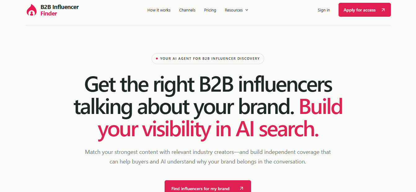 B2B Influencer Finder screenshot 1