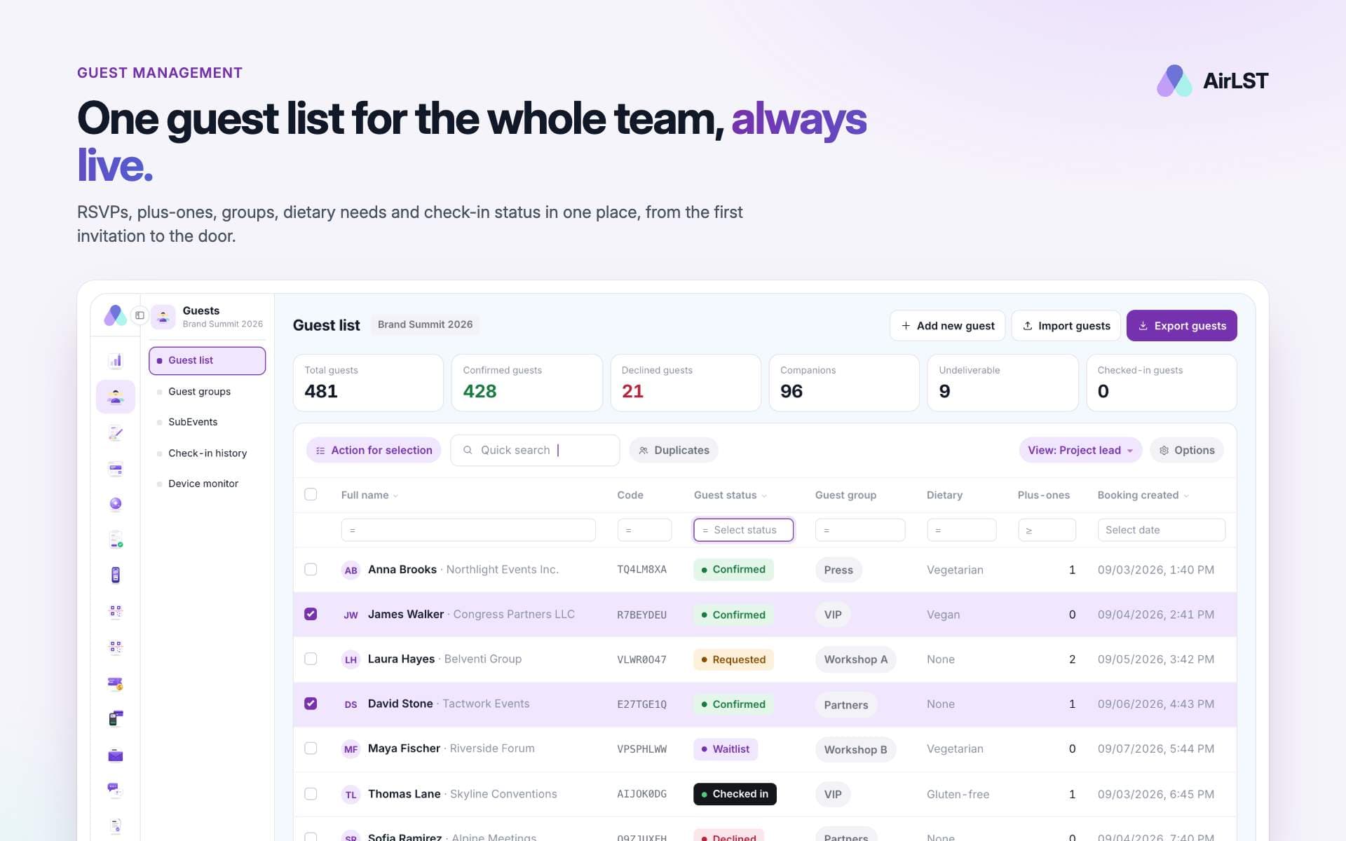 AirLST screenshot 1