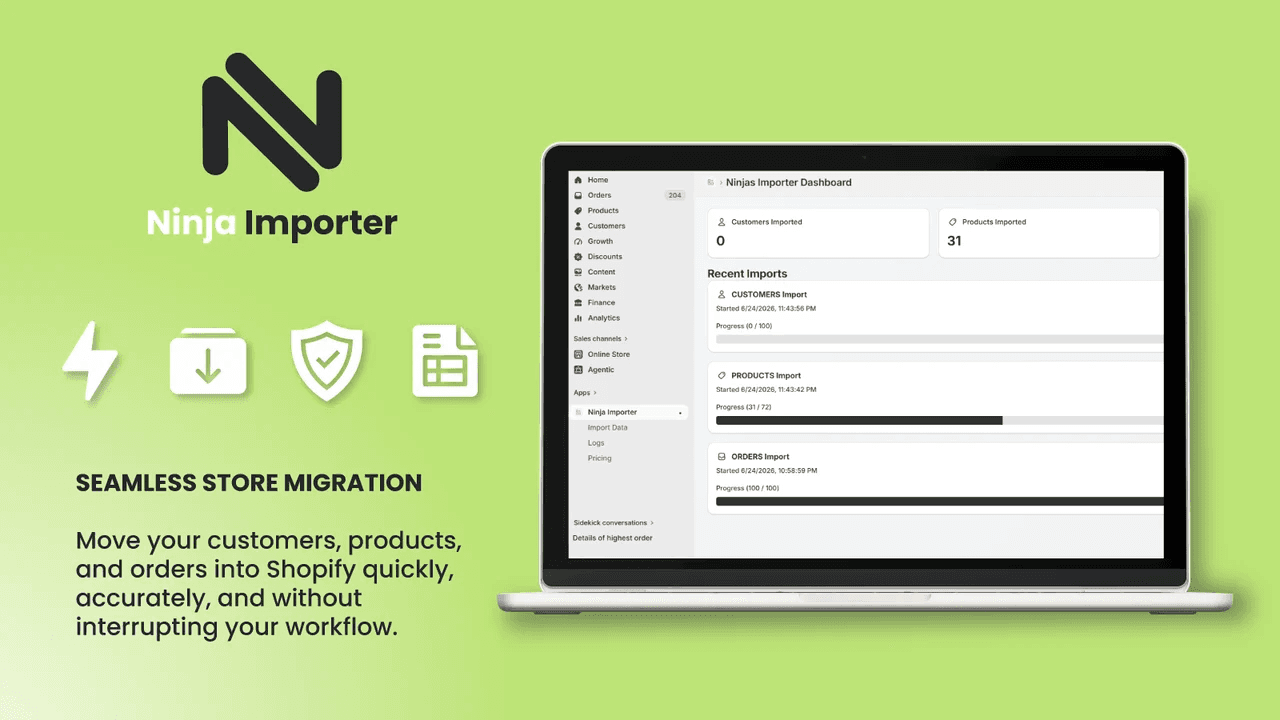Ninja Importer screenshot 1