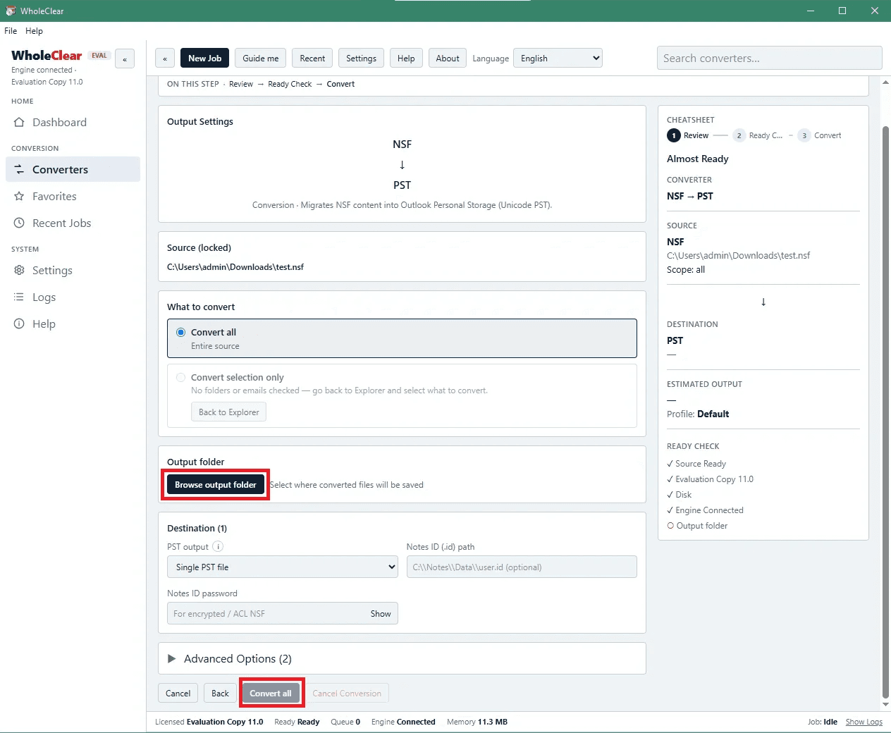 WholeClear OST Converter screenshot 4