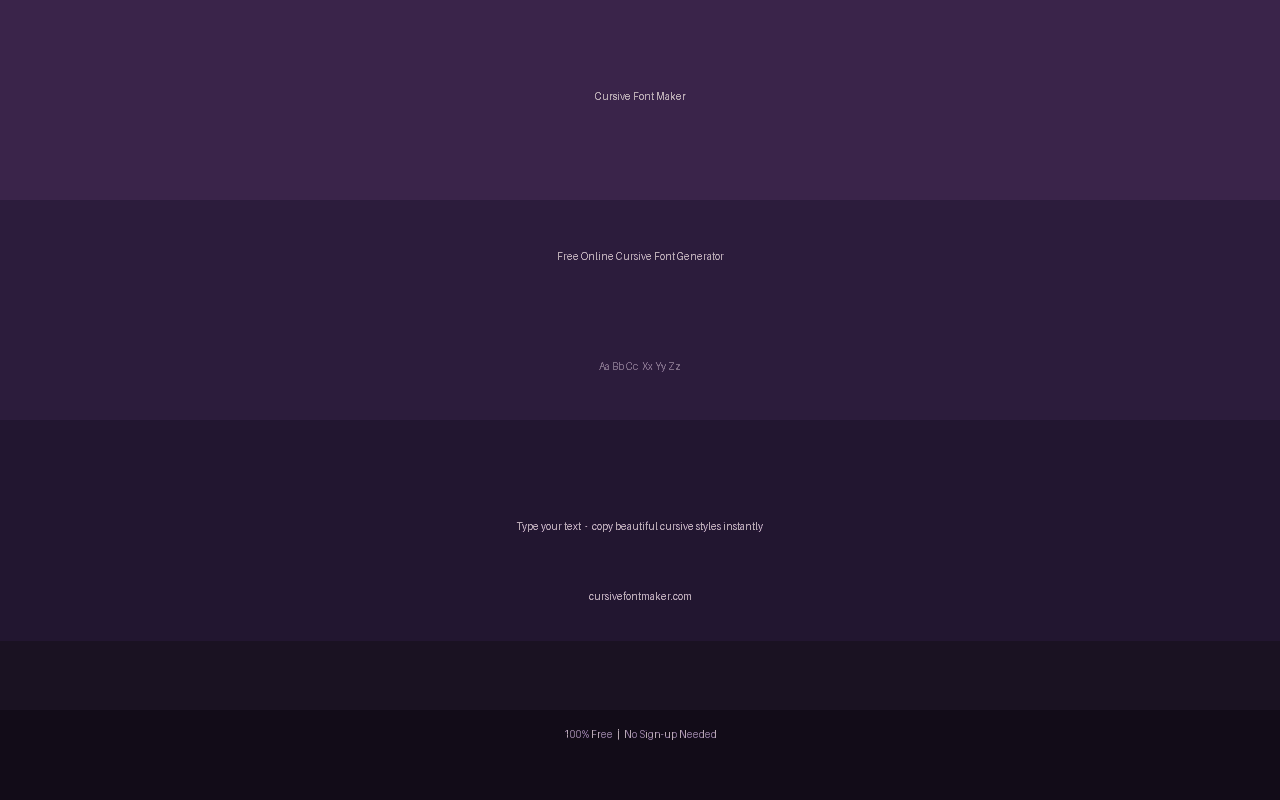 Cursive Font Maker screenshot 1