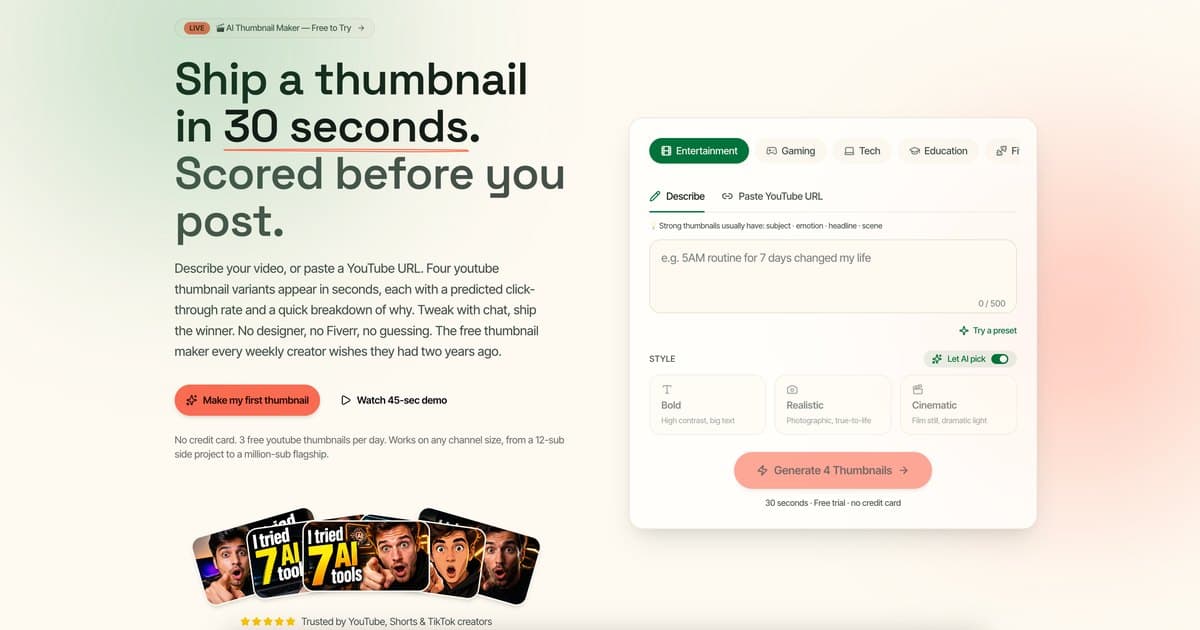 ThumbnailMake screenshot 1