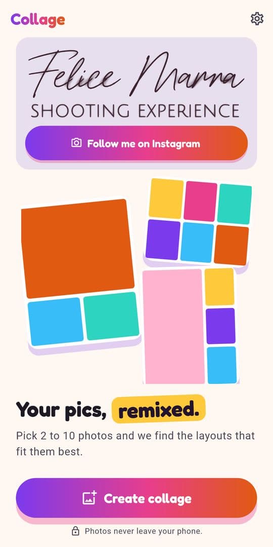 Photo Collage Maker & Grid screenshot 1
