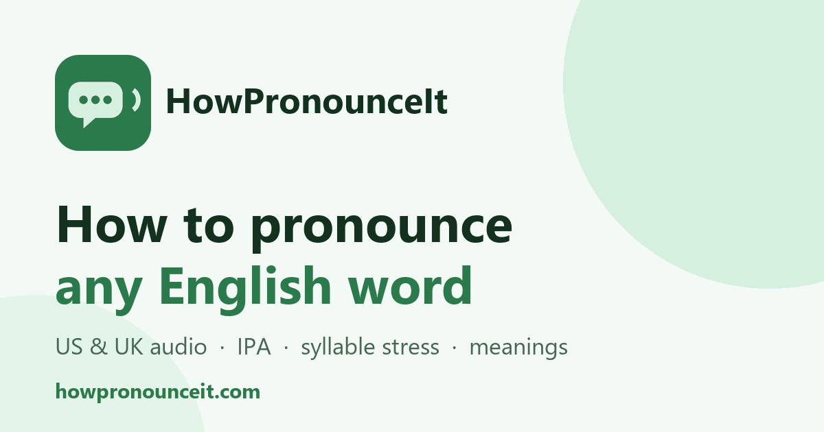 How To Pronounce It screenshot 1