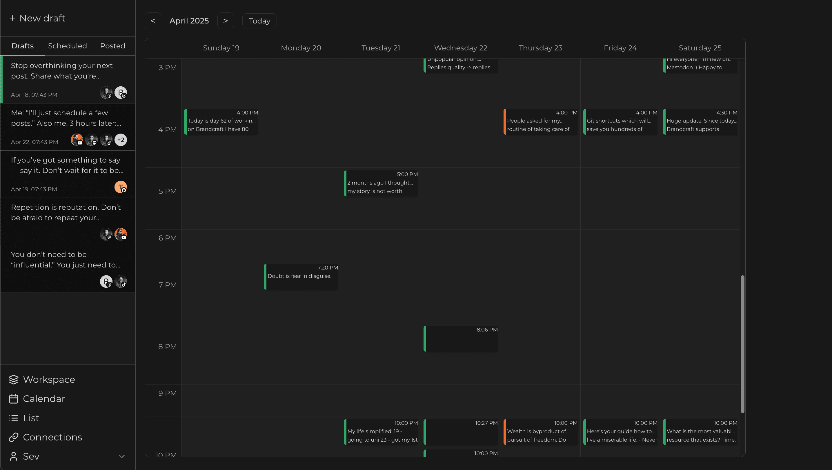 Publora screenshot 2
