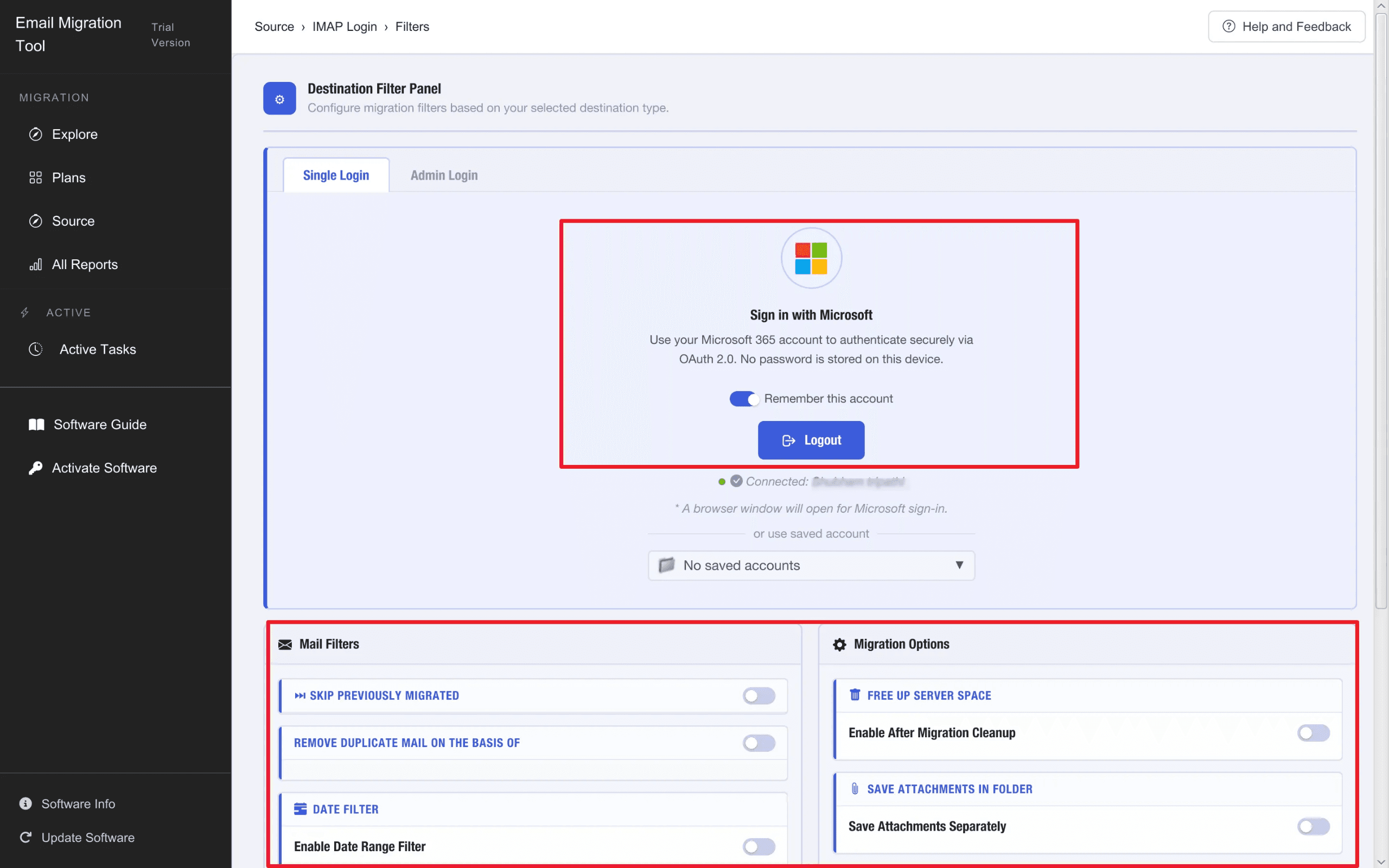 MacSonik IMAP to Office 365 Migration Tool screenshot 4