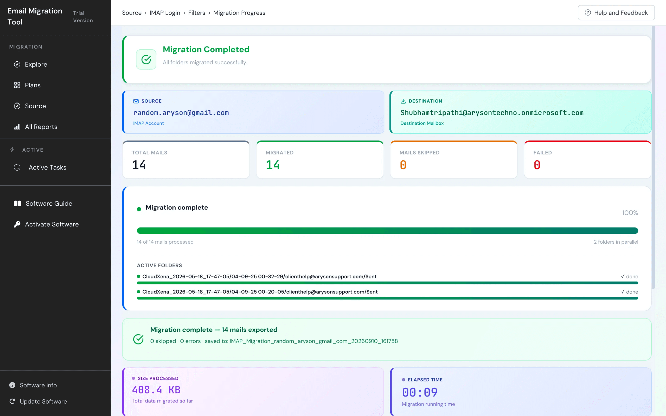 MacSonik IMAP to Office 365 Migration Tool screenshot 5