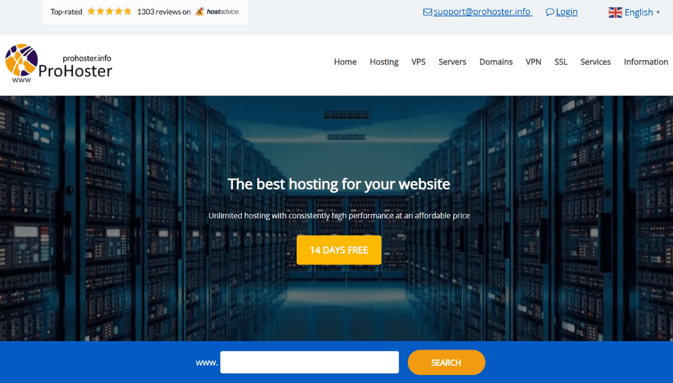 ProHoster screenshot 1
