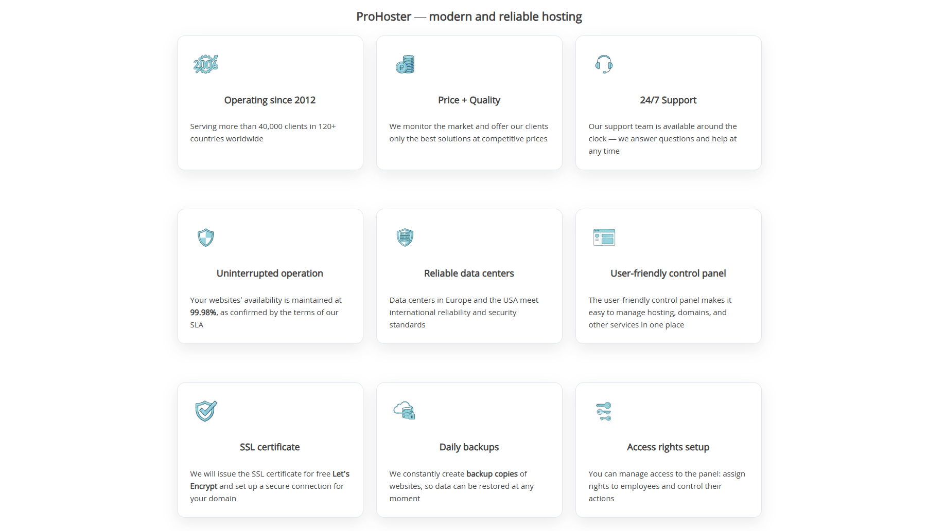 ProHoster screenshot 3