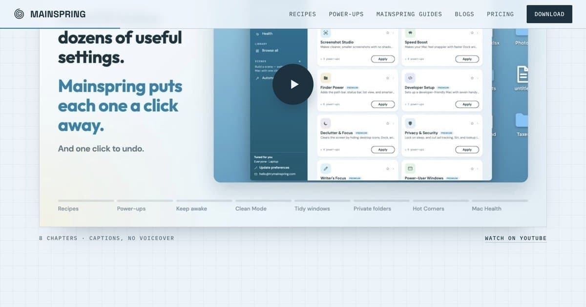 Mainspring screenshot 2