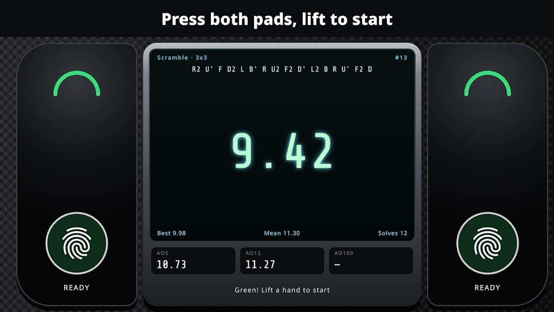 TwoHand Cube Timer - Solve Log screenshot 2