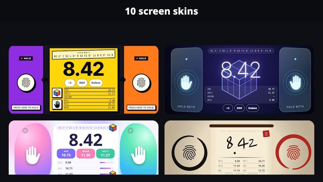 TwoHand Cube Timer - Solve Log screenshot 4