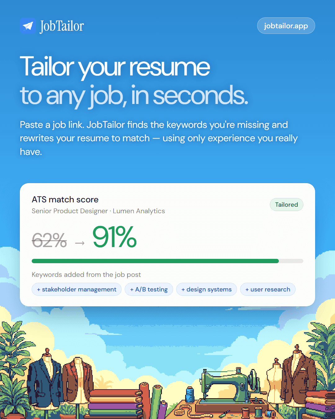 JobTailor screenshot 2