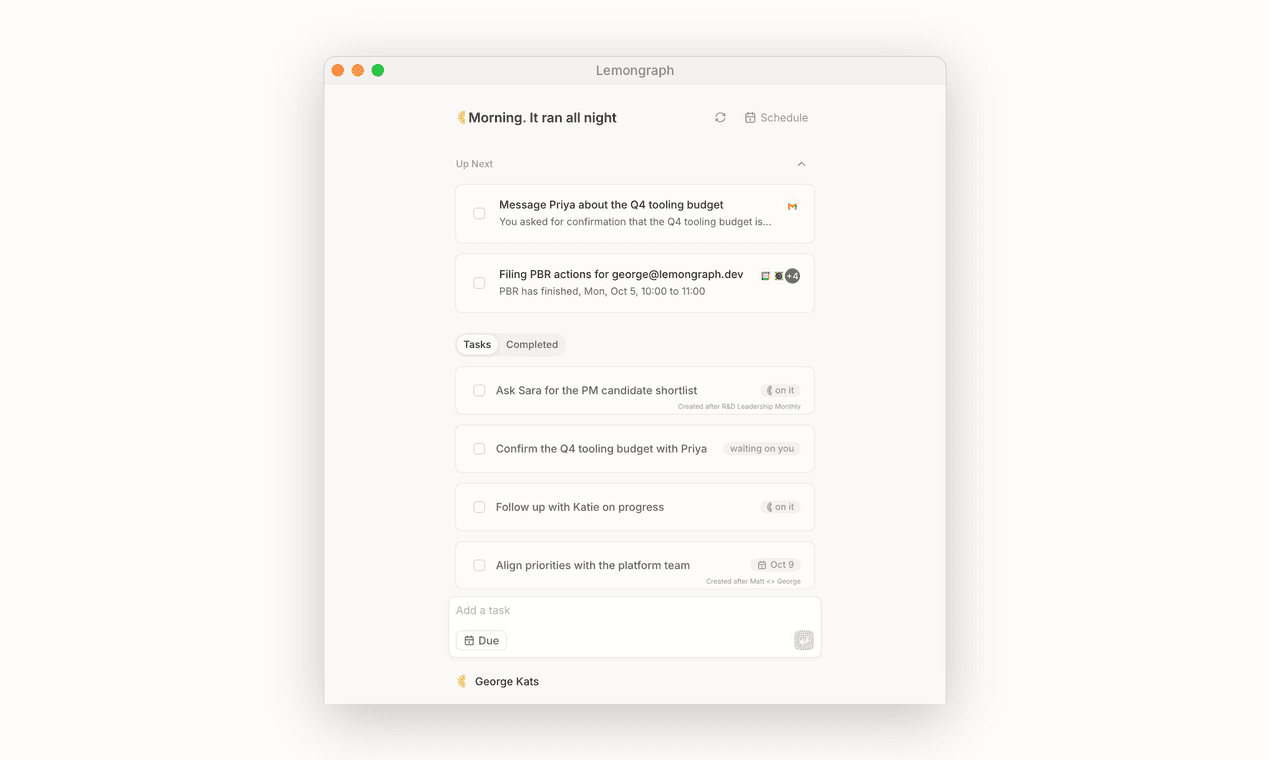 Lemongraph screenshot 1