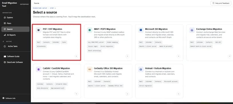 SysInfo Email Migration Tool screenshot 1