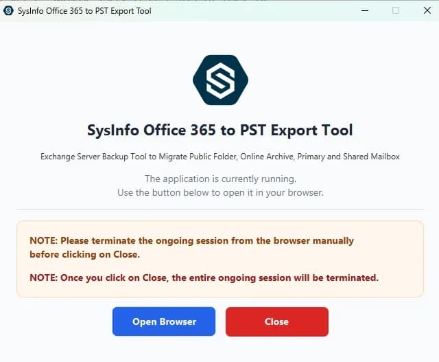 SysInfo Office 365 Export to PST Tool screenshot 1