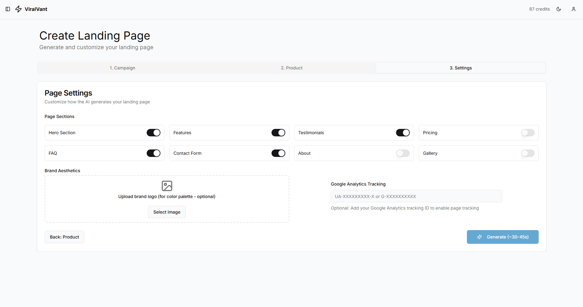 ViralVant screenshot 2