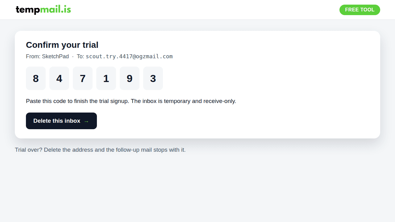 TempMail.is — A Free Temporary Inbox for Trying New Apps Safely screenshot 3