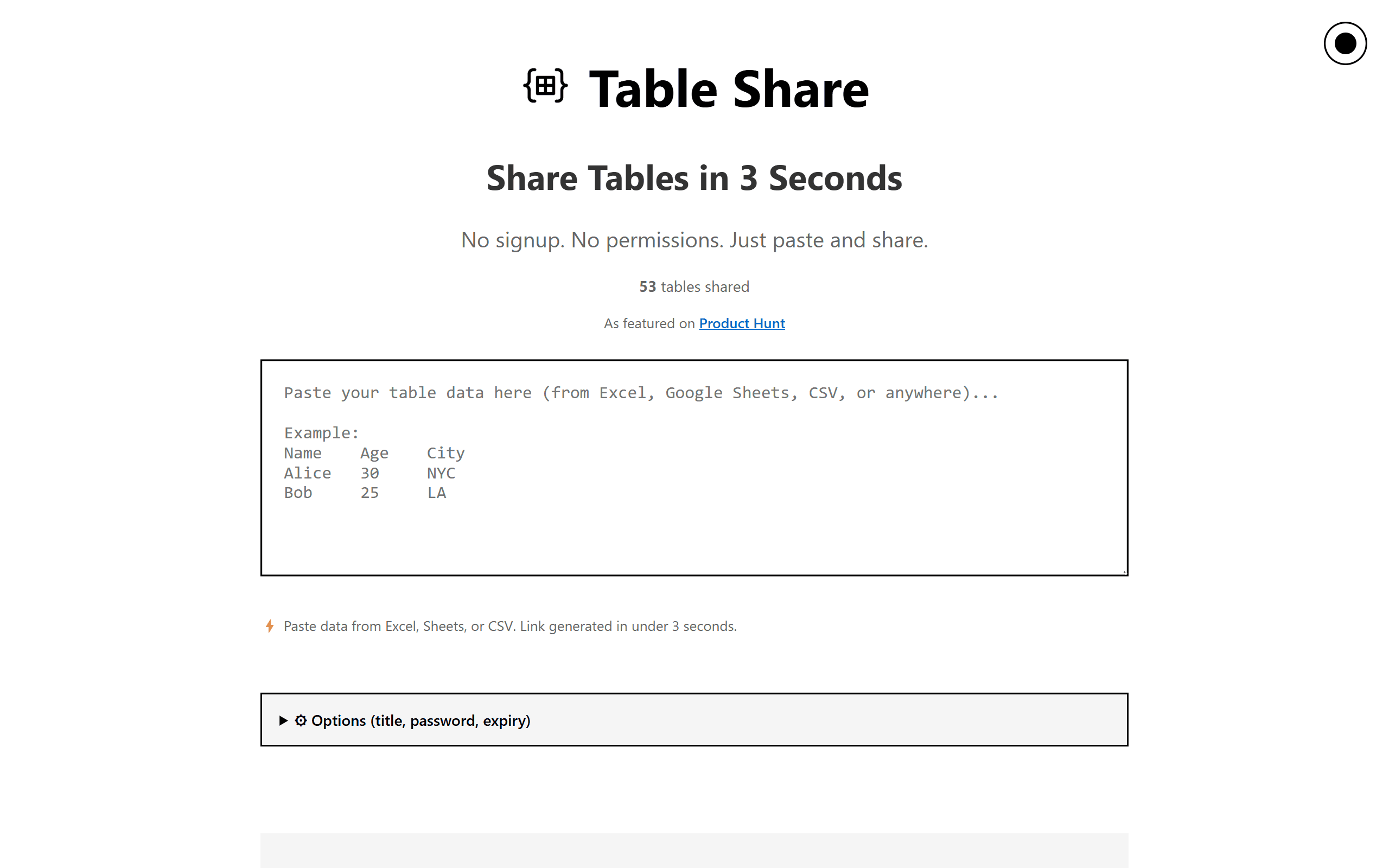 Table Share screenshot 1