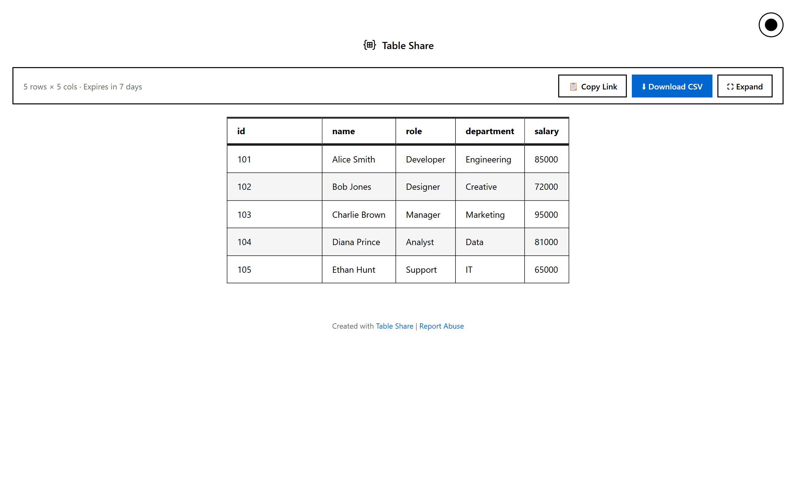 Table Share screenshot 2